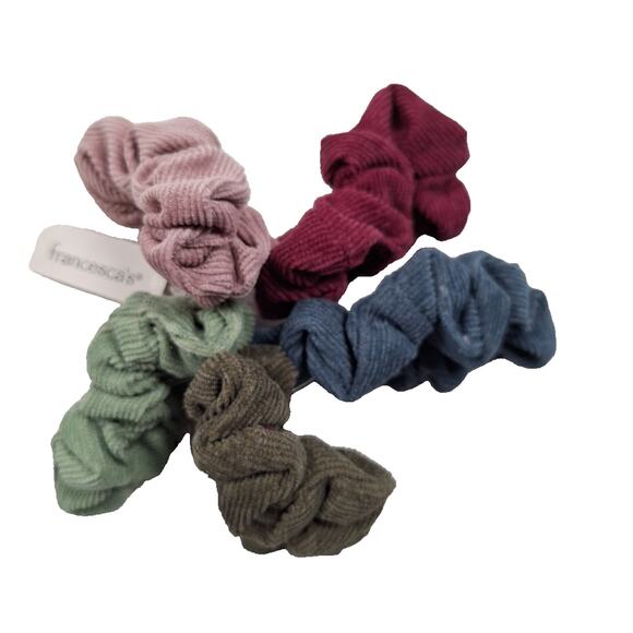 Hair Scrunchies Various Colors 3" Lot of 5 - Picture 1 of 4